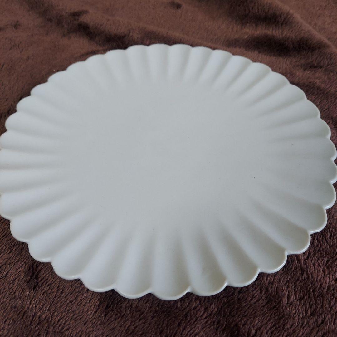 臼杵焼 輪花プレート 白 10枚 新品未使用 ４枚 開封済 ６枚