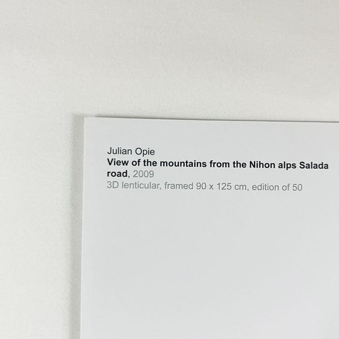 限定マット額装品/View of the mountains/ジュリアン・オピー - メルカリ