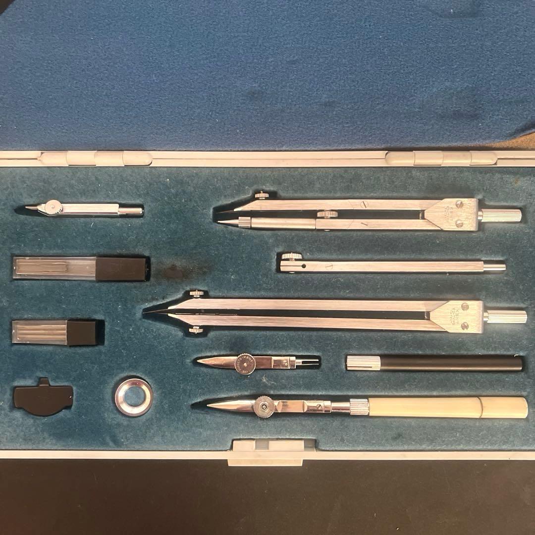 KENTケント UCHIDAウチダ 製図器セット コンパスセット 烏口入り 廃盤