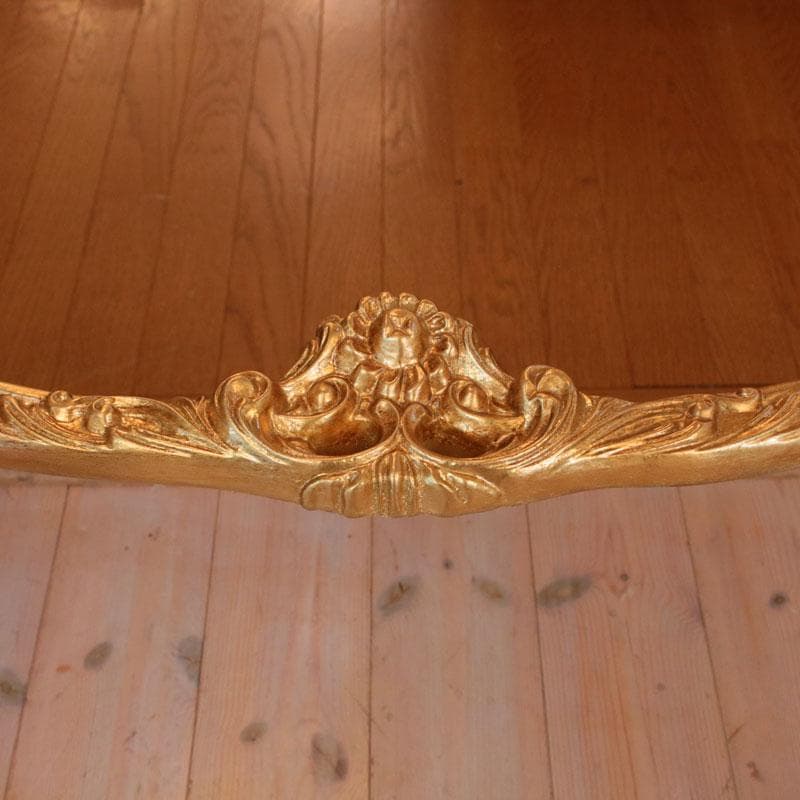 イタリア製 コンソールテーブル 幅117cm 金 サイドテーブル 602-997