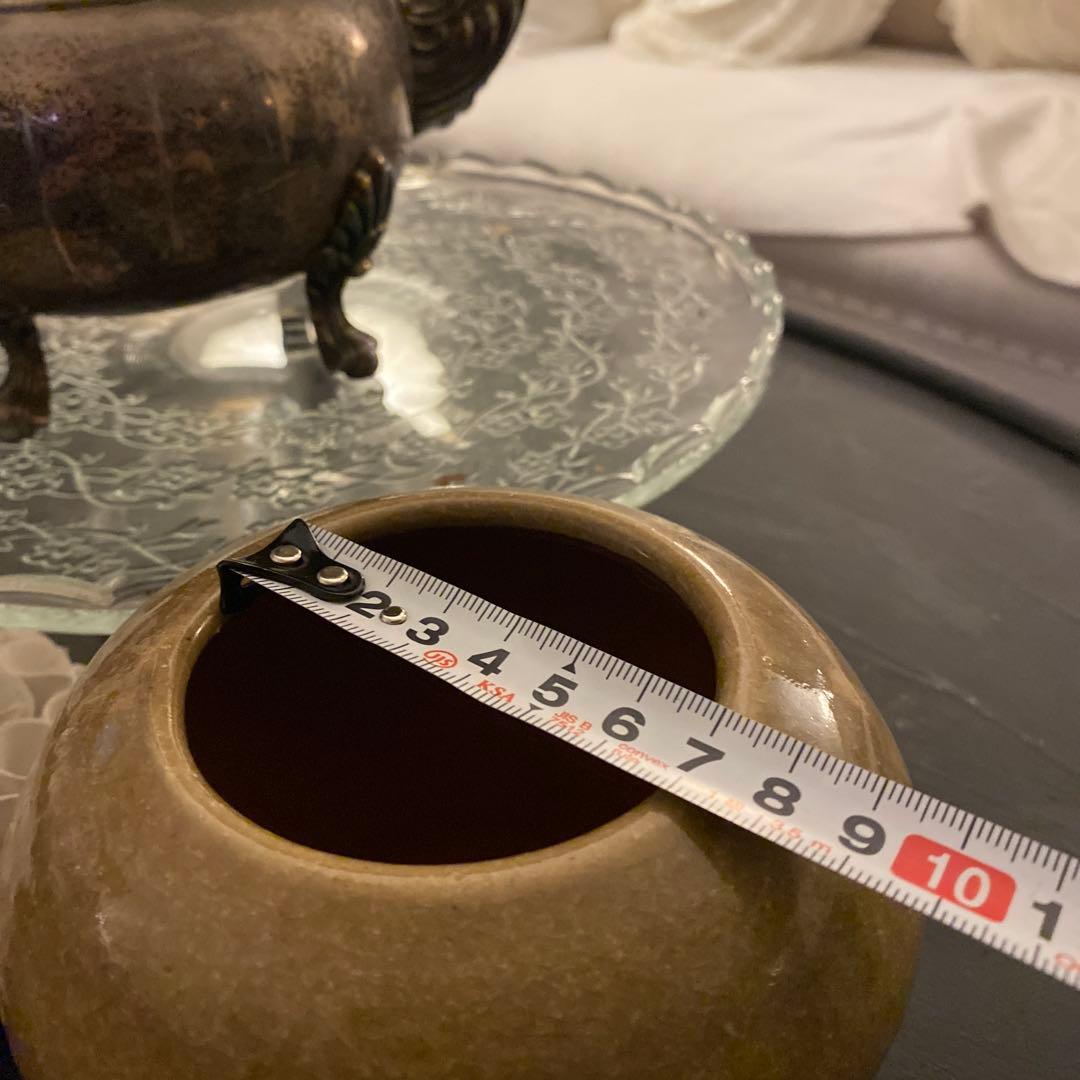 ZARA home 陶器製ブラウン花瓶 - メルカリ