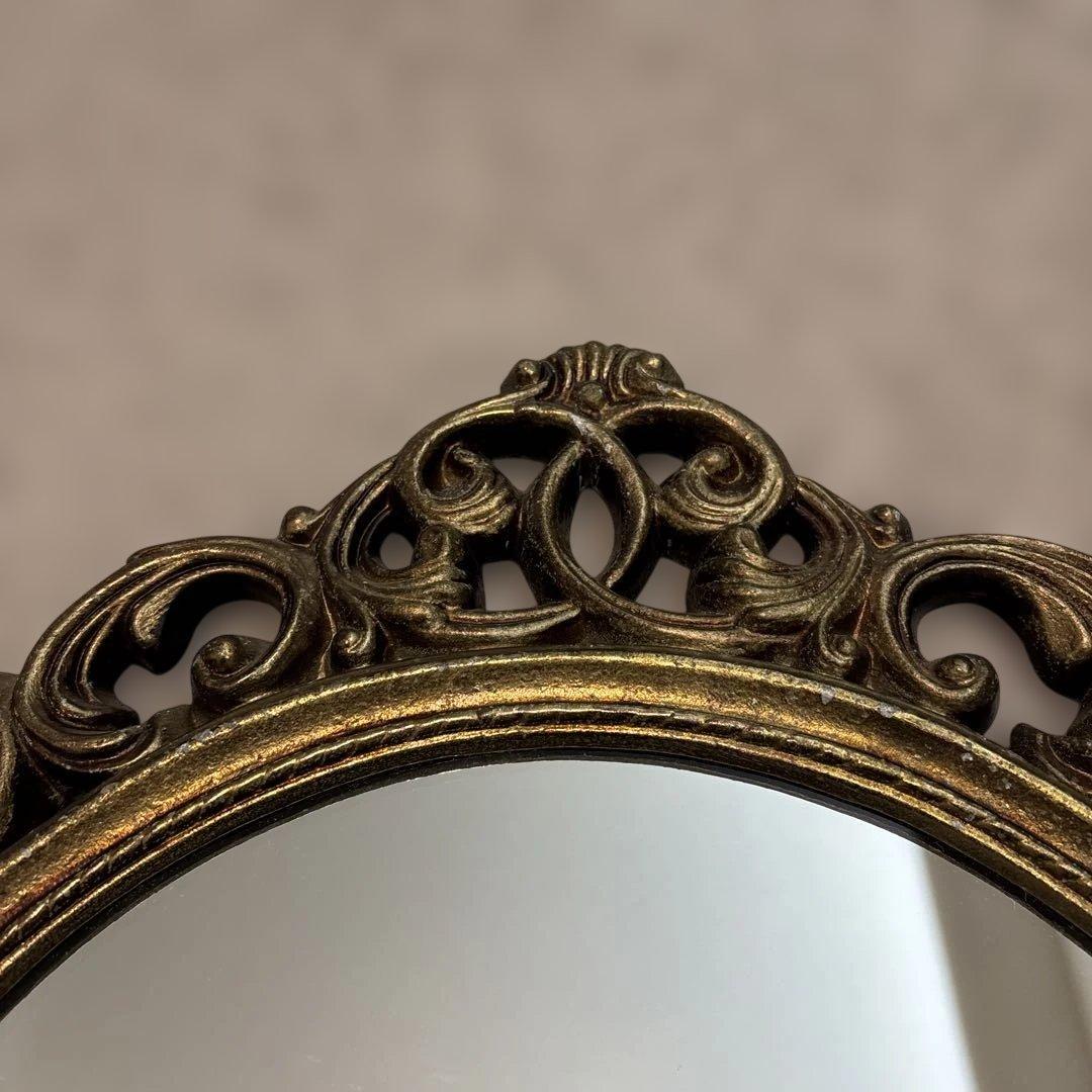 鏡 かがみ 壁掛け アンティーク ビンテージ 63.5×38.5㎝ ウォール