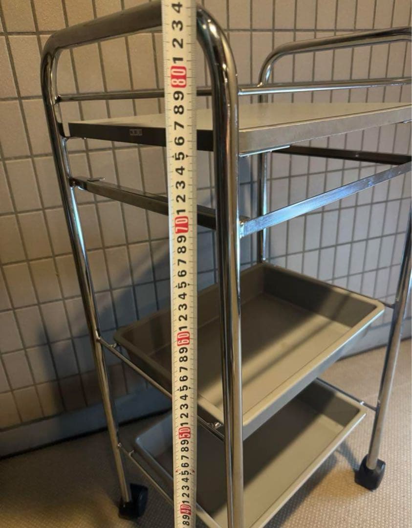 業務用　キャスター付き 東京池袋　サロン 美容室 理髪　 収納ワゴン