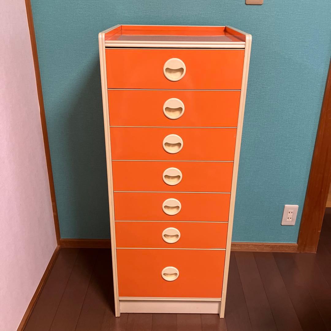 昭和 レトロ ポップ タンス 引き出し 7段 - メルカリ