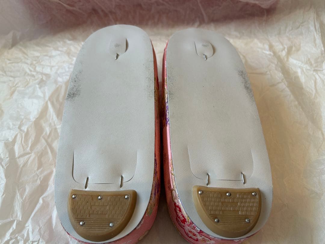 七五三 七歳　草履セット 桜模様 ピンク