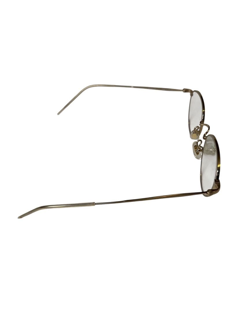 金子眼鏡 チタン ゴールド　オーバルフレーム メガネ　45⬜︎20-138 現状品