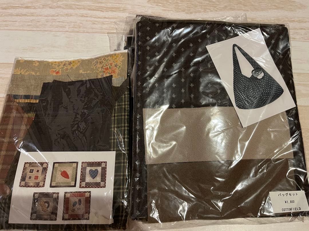 ハンドメイド　キット　バッグ　ミニフレーム　タペストリー　人形　バッグ型紙