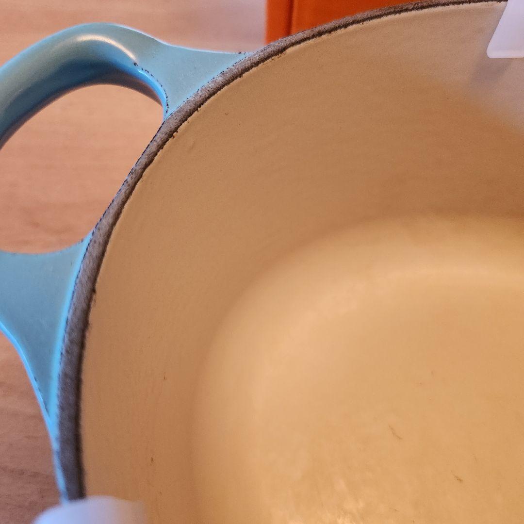 【廃盤】LE CREUSET　ココット オーバル　 23cm 　カリビアンブルー