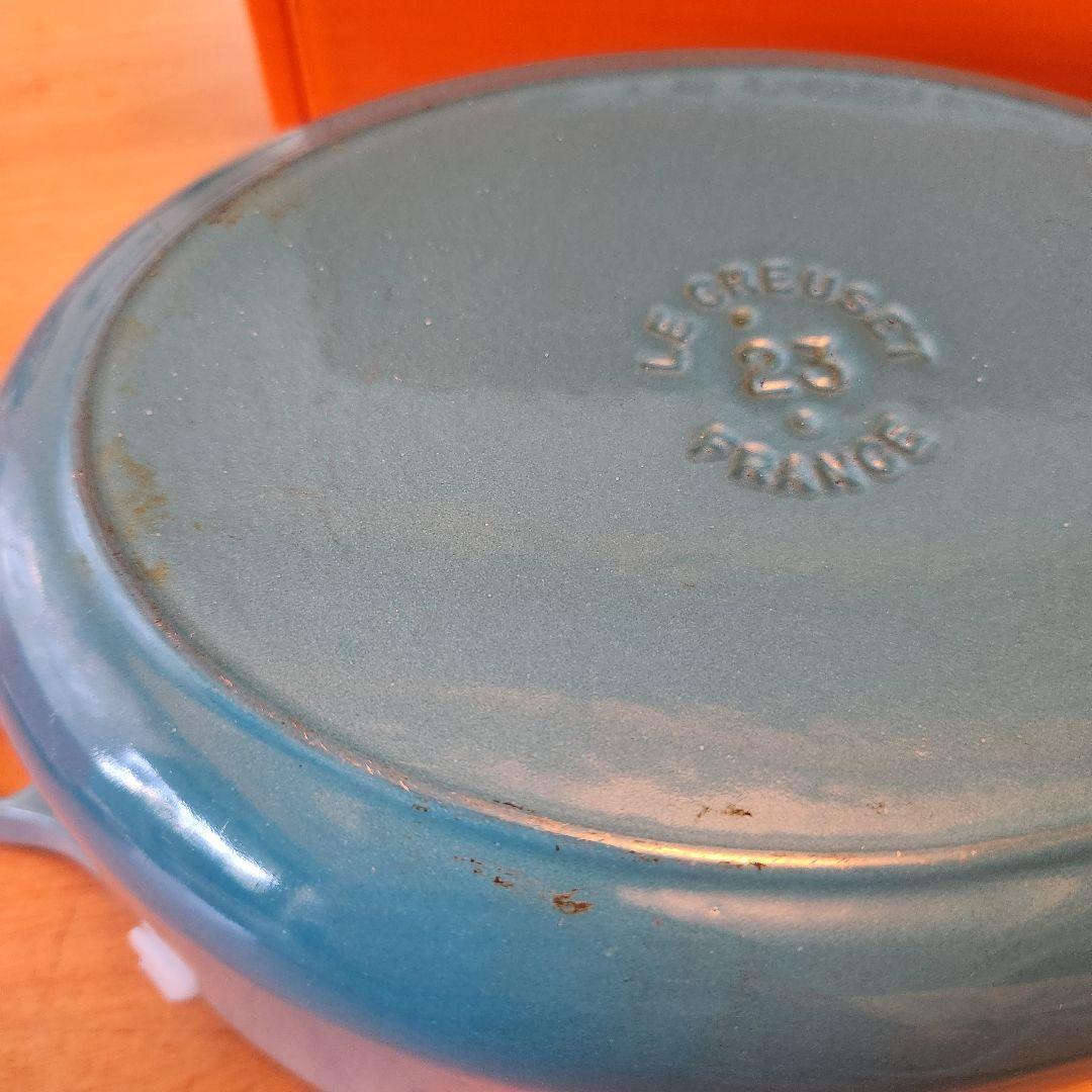【廃盤】LE CREUSET　ココット オーバル　 23cm 　カリビアンブルー