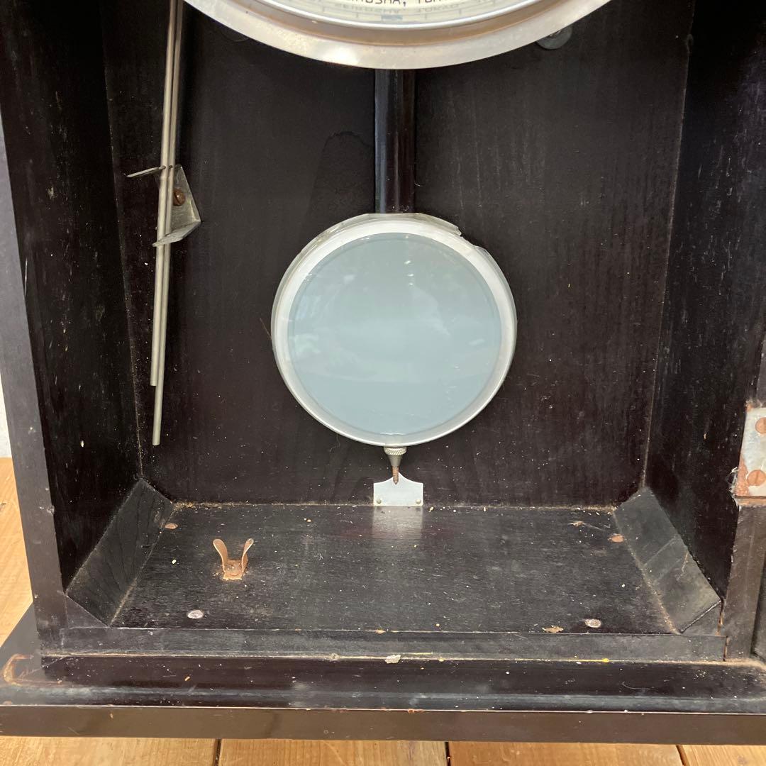 ジャンク品 昭和レトロ 当時物 精工舎 14日巻 手巻時計 柱時計 壁掛け時計