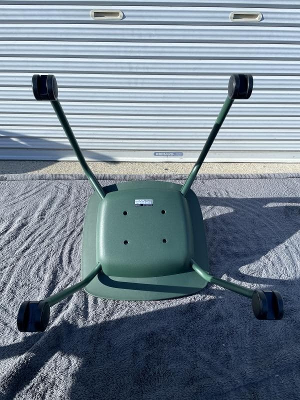 ②【美品】オカムラ 8124RL FPE8 5脚セット 座パッド・キャスター付