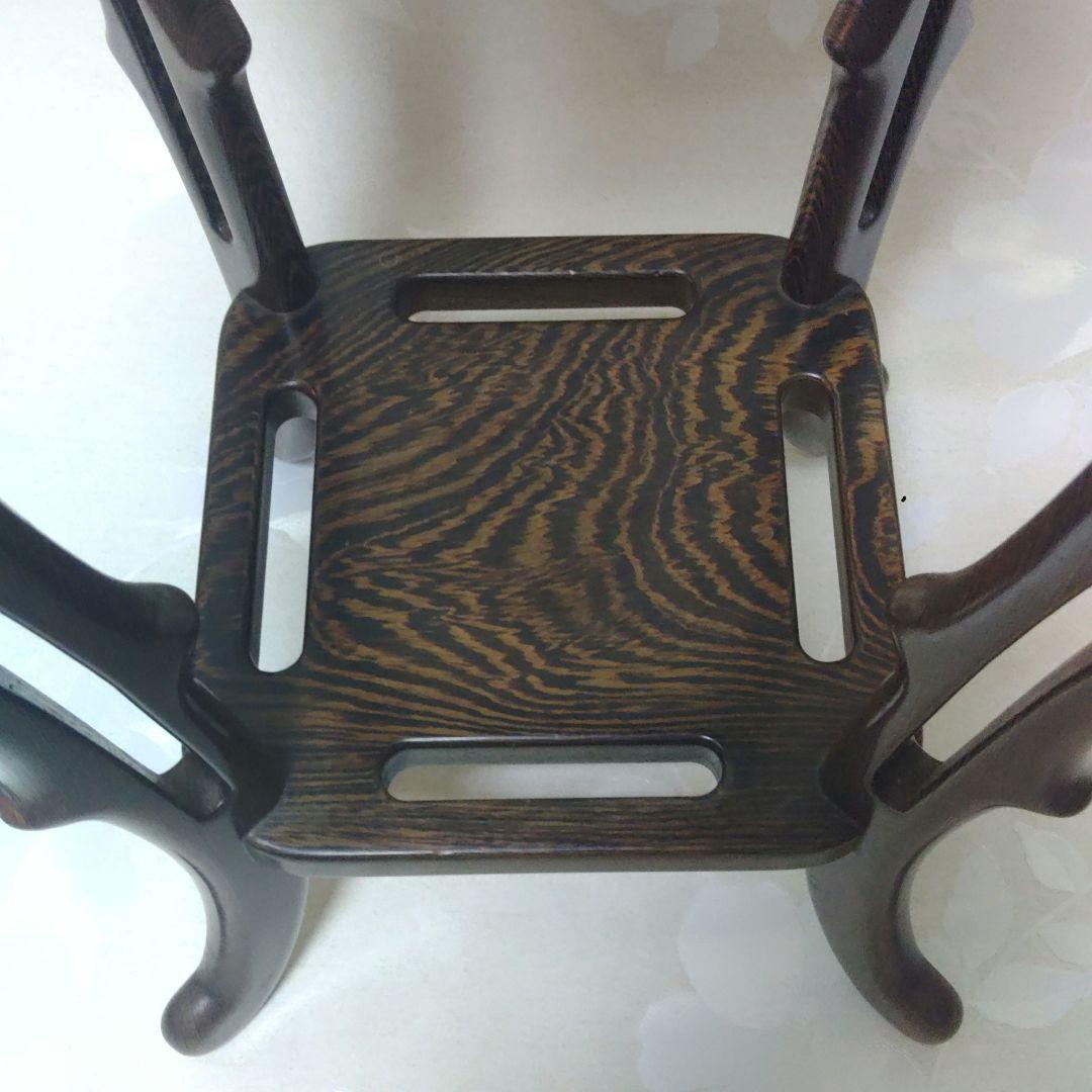 花台　盆栽台　電話台　置物台　指物工芸　アンティーク　高さ約67cm