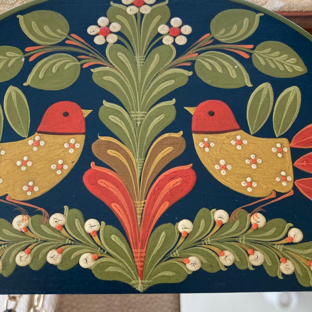 ハンガリー　ハンドメイドペイント　鏡