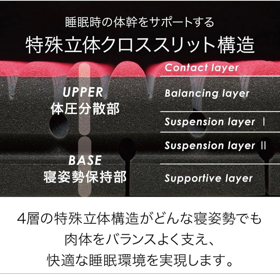 【送料込】AiR SI エアーマットレス/シングル/ブラック/レッド/レギュラー