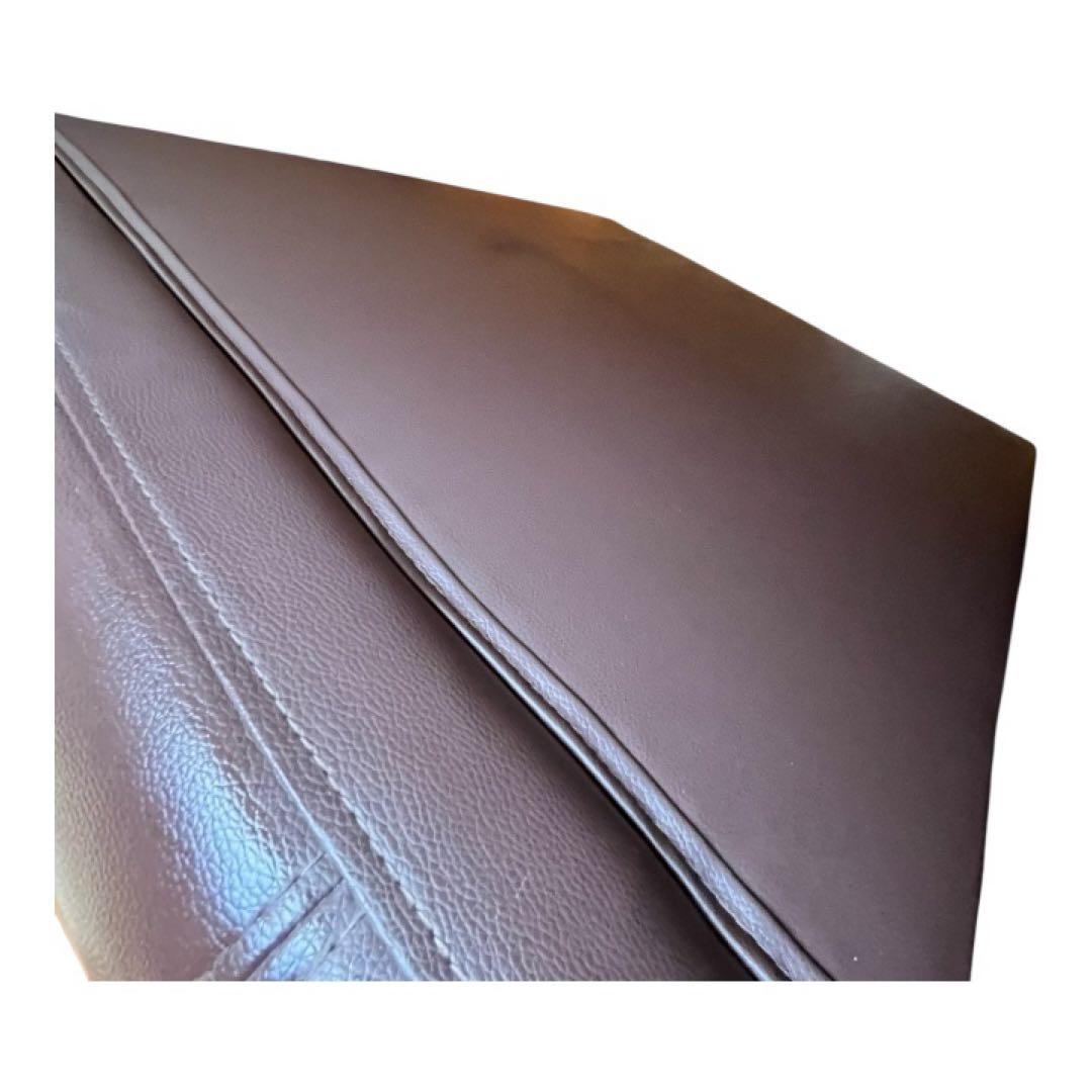 【美品】コーナーソファ L字 5人掛け 合皮レザー ダークブラウン 引き取り限定