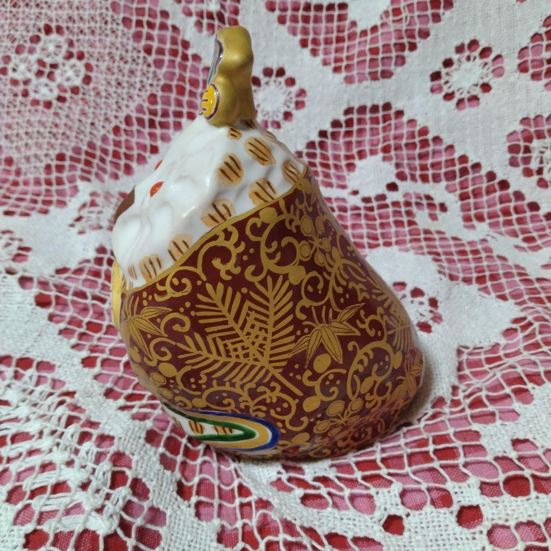 新開寛山　ふくろう　焼き物　お雛様　置物　おひなさま