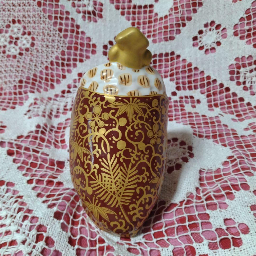 新開寛山　ふくろう　焼き物　お雛様　置物　おひなさま