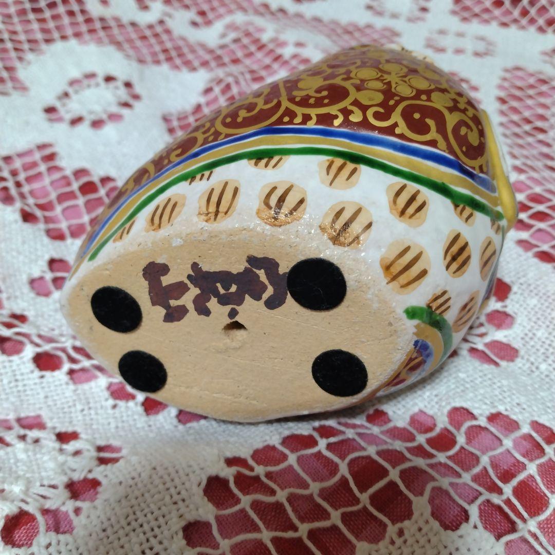 新開寛山　ふくろう　焼き物　お雛様　置物　おひなさま