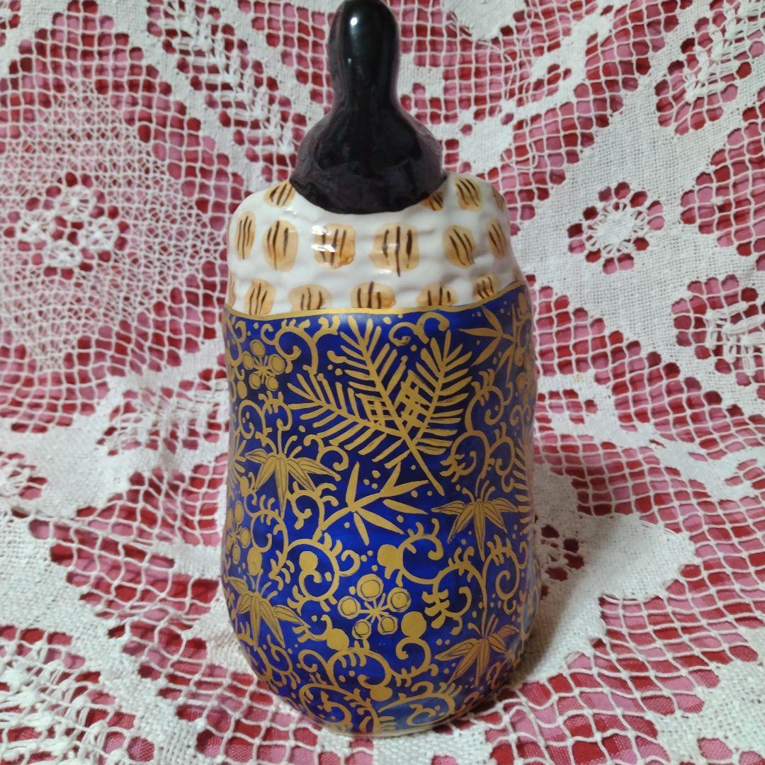 新開寛山　ふくろう　焼き物　お雛様　置物　おひなさま