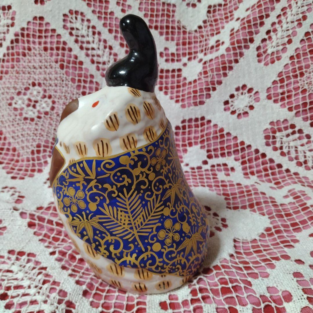 新開寛山　ふくろう　焼き物　お雛様　置物　おひなさま