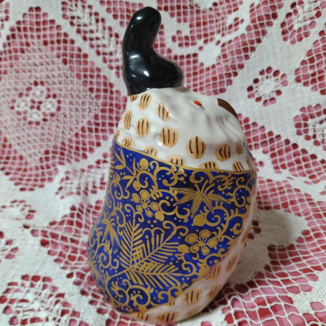 新開寛山　ふくろう　焼き物　お雛様　置物　おひなさま