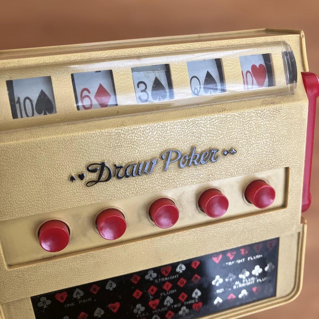 ワコー（Waco）製のヴィンテージ「ドローポーカー」スロットマシン玩具