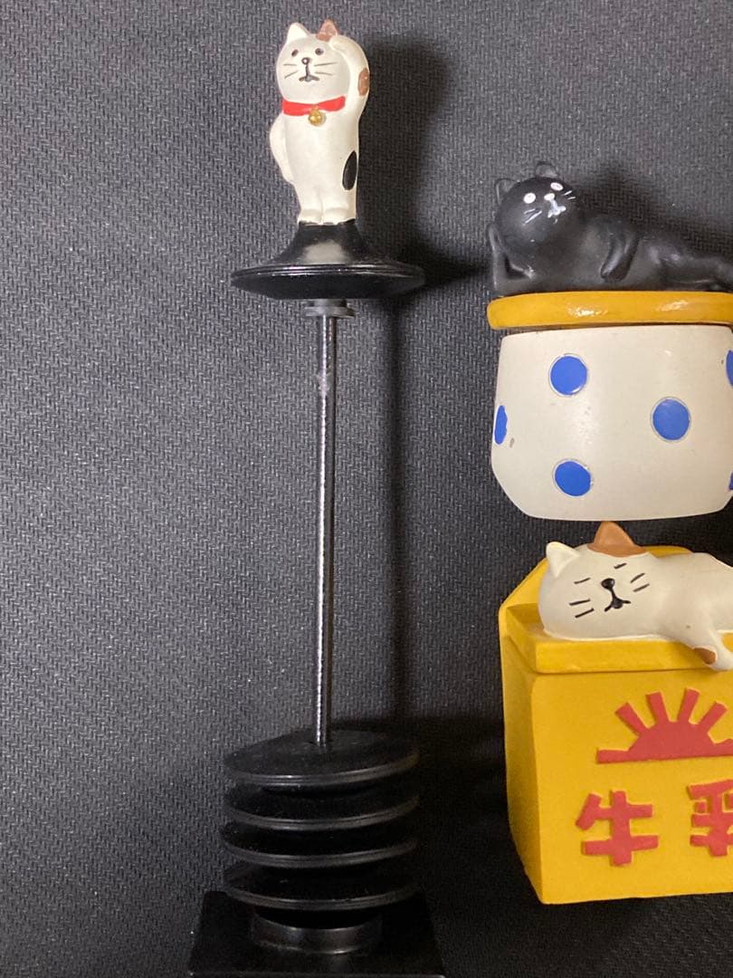 絶版 初期 コンコンブル まとめ売り 黒猫 白猫 三毛猫 郵便ポスト 牛乳 初期