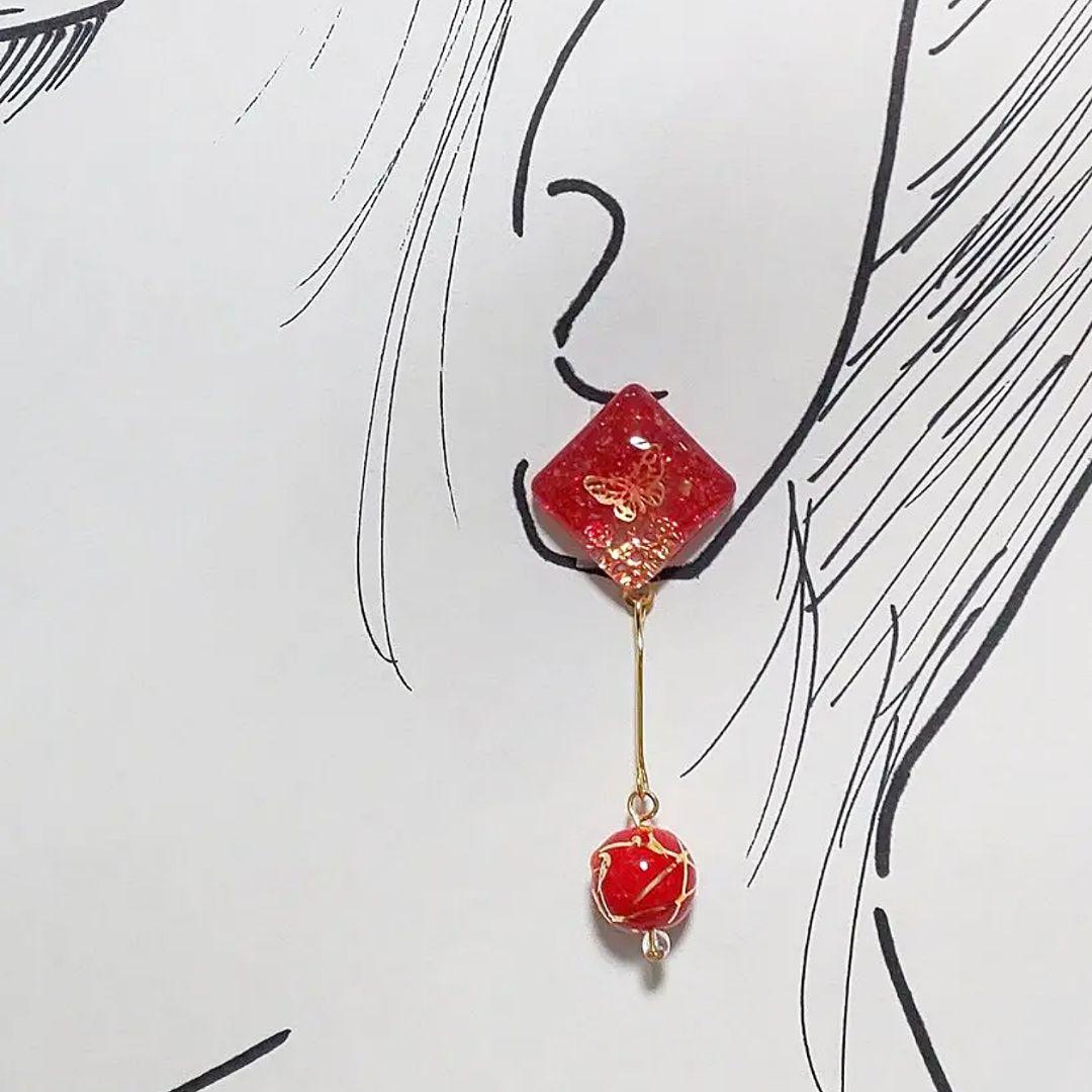 【204】レジンのピアス／イヤリング