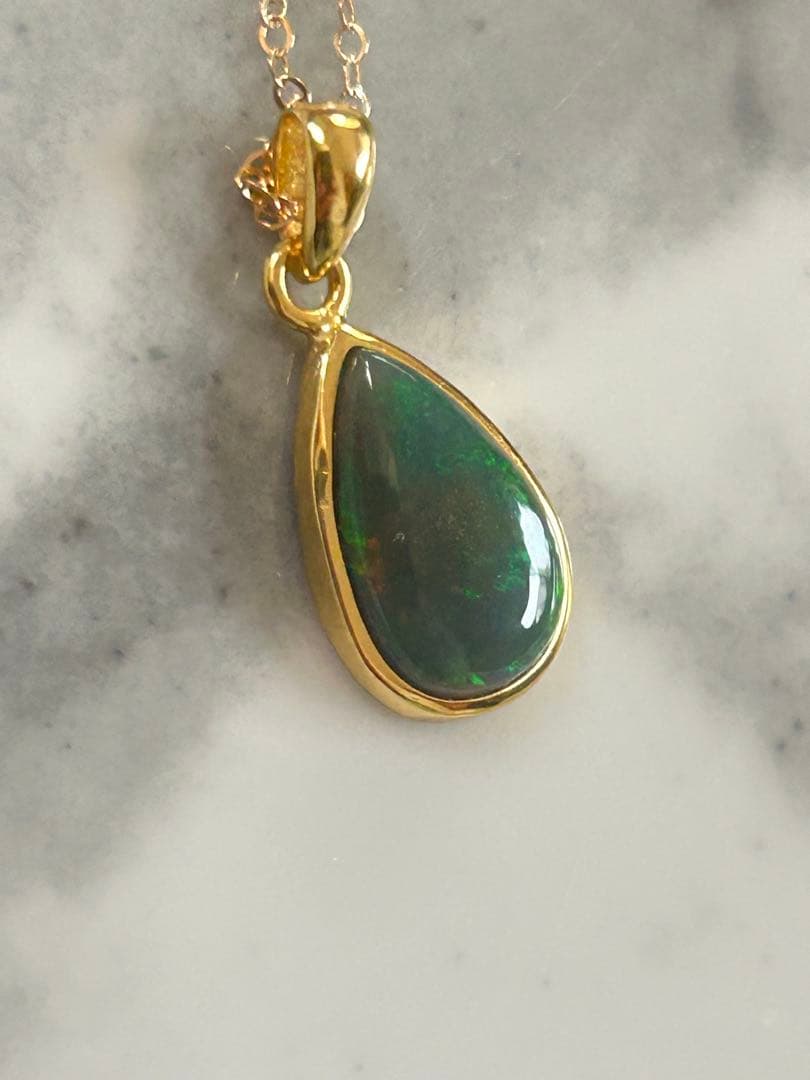 ブラックオパールペンダントトップ