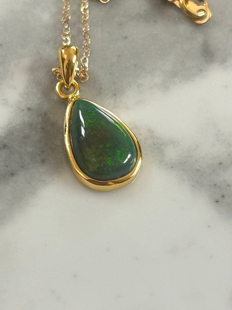 ブラックオパールペンダントトップ