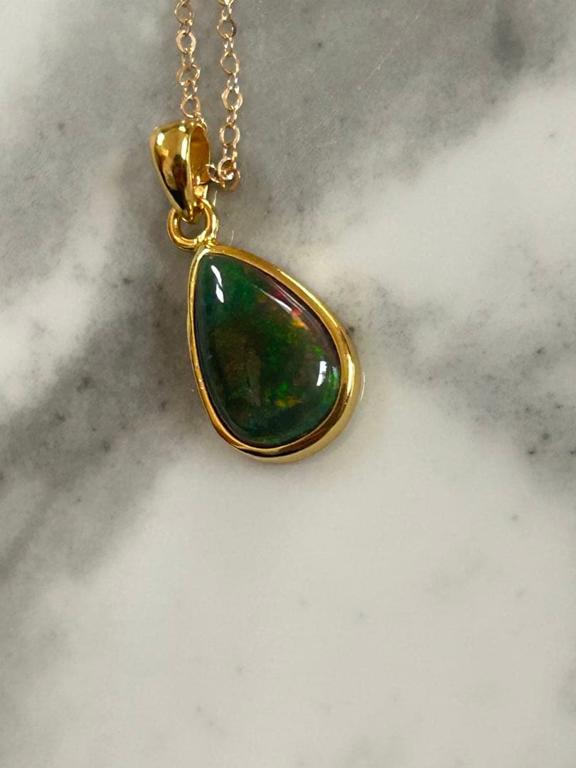 ブラックオパールペンダントトップ