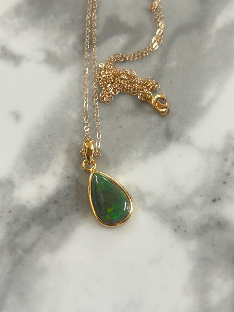 ブラックオパールペンダントトップ