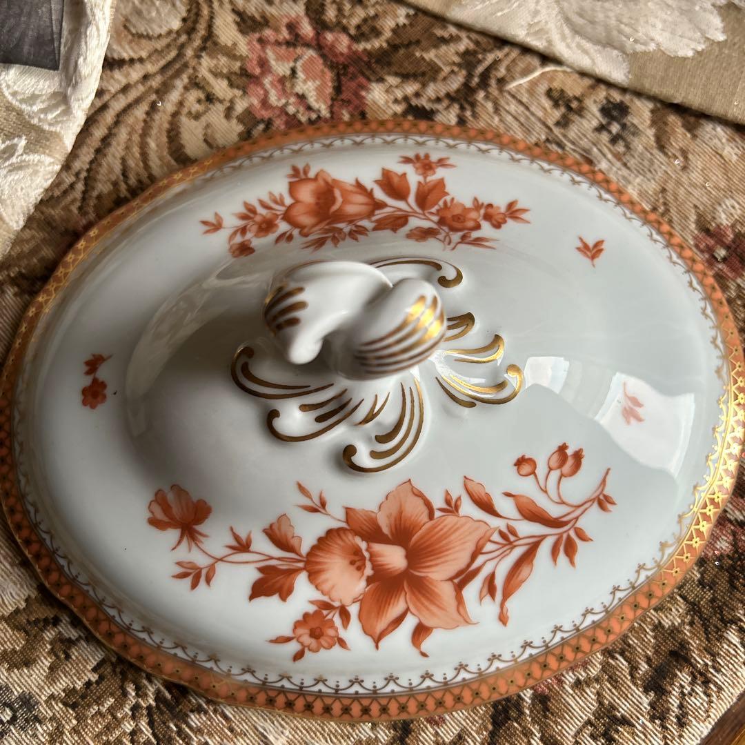 ドイツ製 Hutschenreuther 美しいfleur❁大きなスーピエール