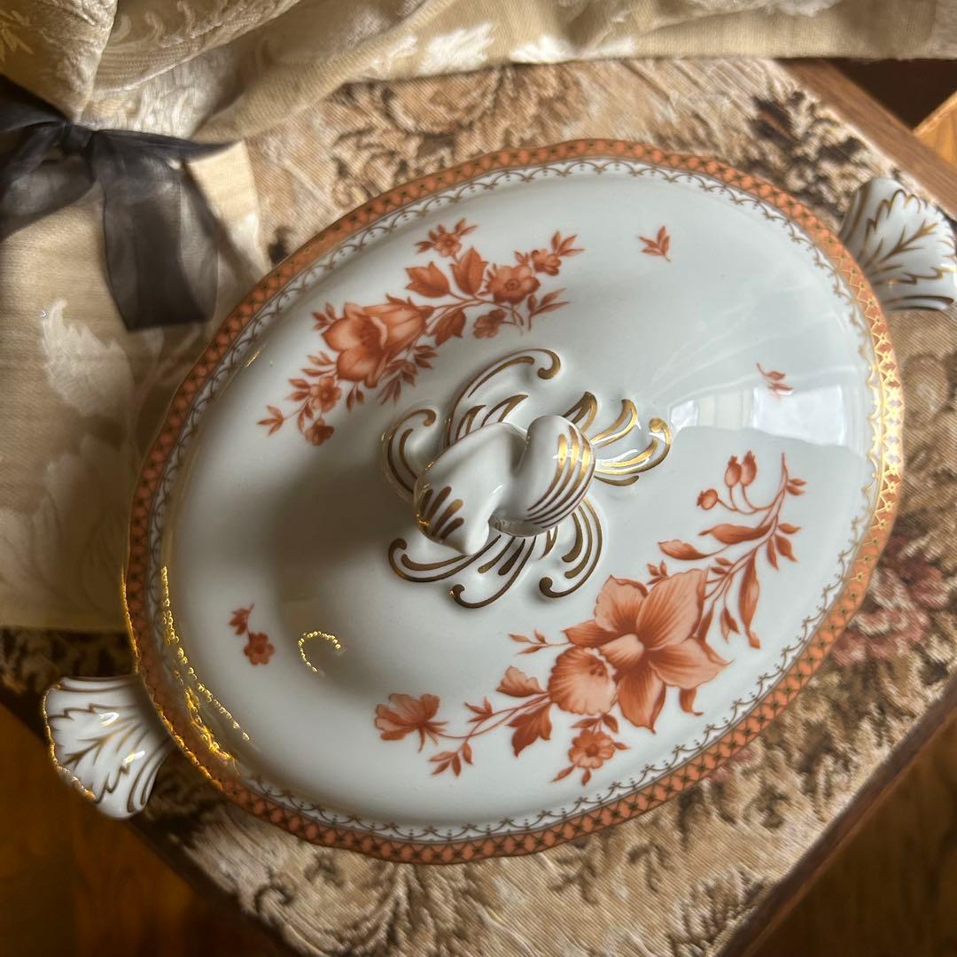 ドイツ製 Hutschenreuther 美しいfleur❁大きなスーピエール