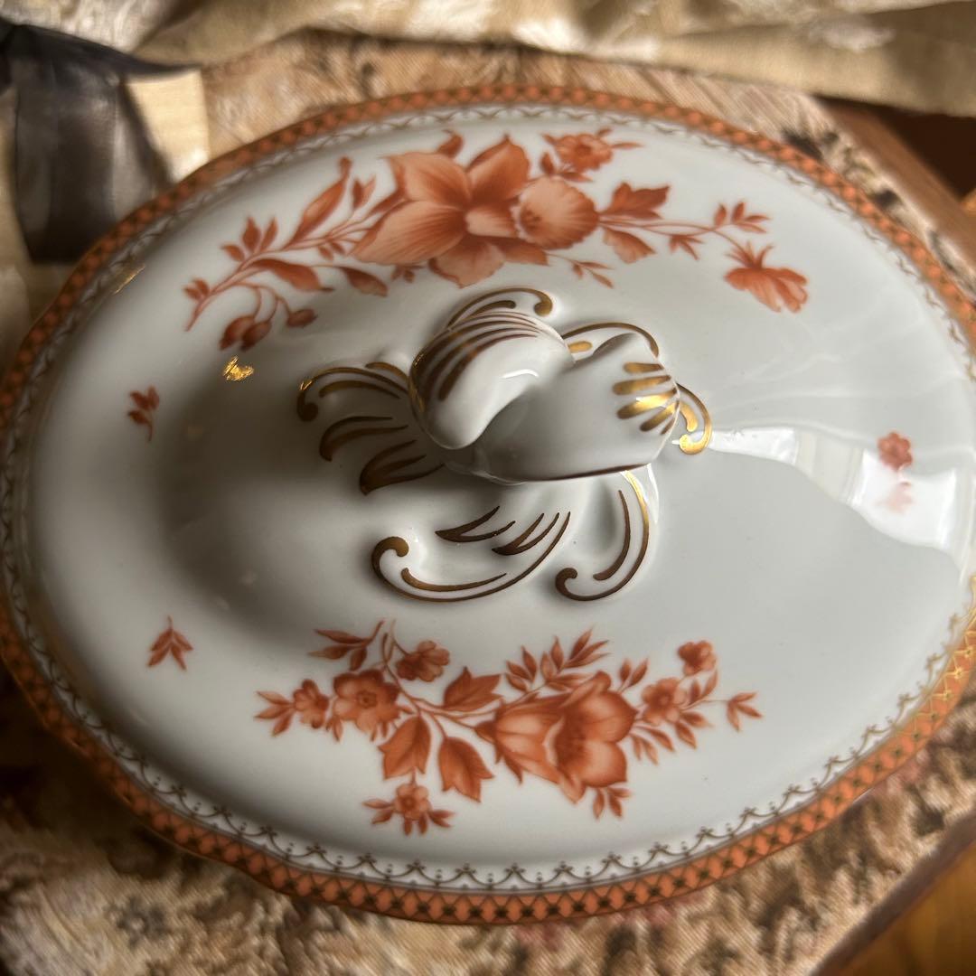 ドイツ製 Hutschenreuther 美しいfleur❁大きなスーピエール