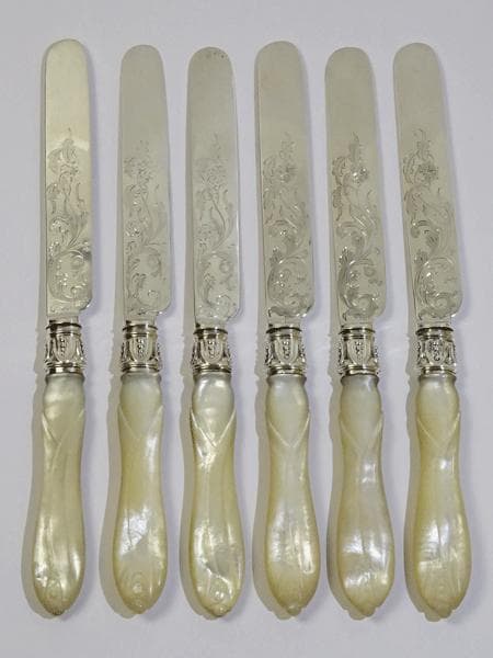 シェフィールド デザートフォークナイフ １2Pセット マザーオブパール