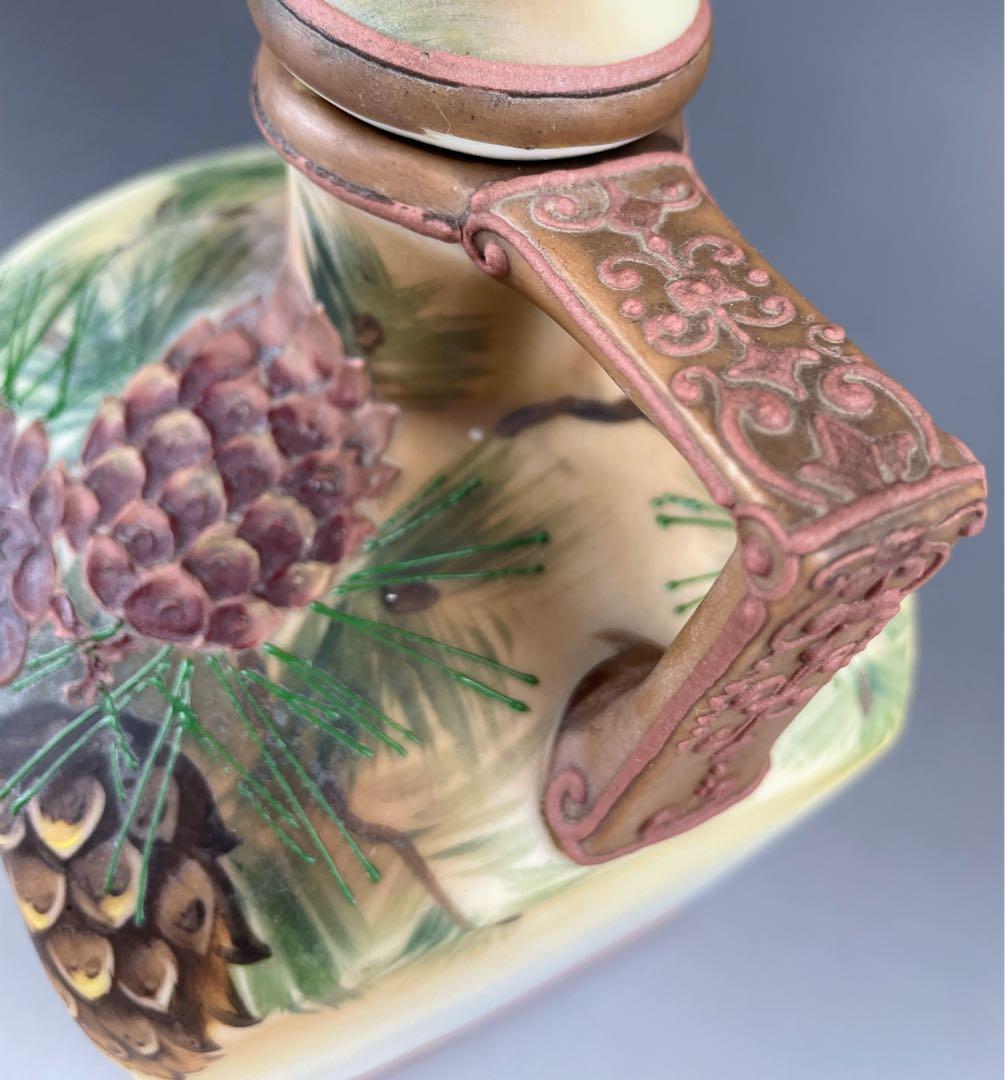 希少】オールドノリタケ 松ぼっくり紋ウィスキージャグ モールド