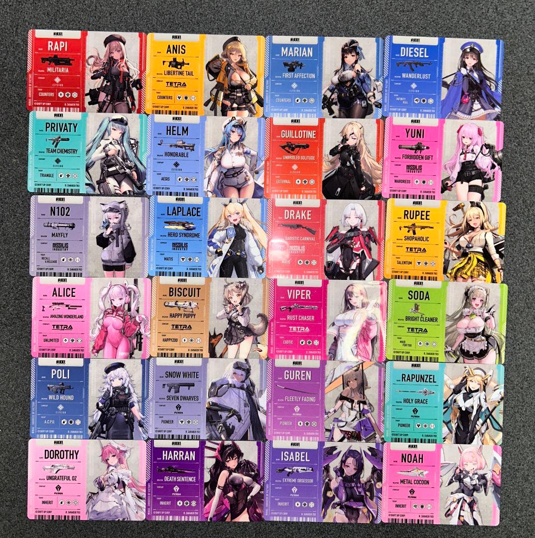 勝利の女神 NIKKE メタリックパスコレクション 全24種コンプリート