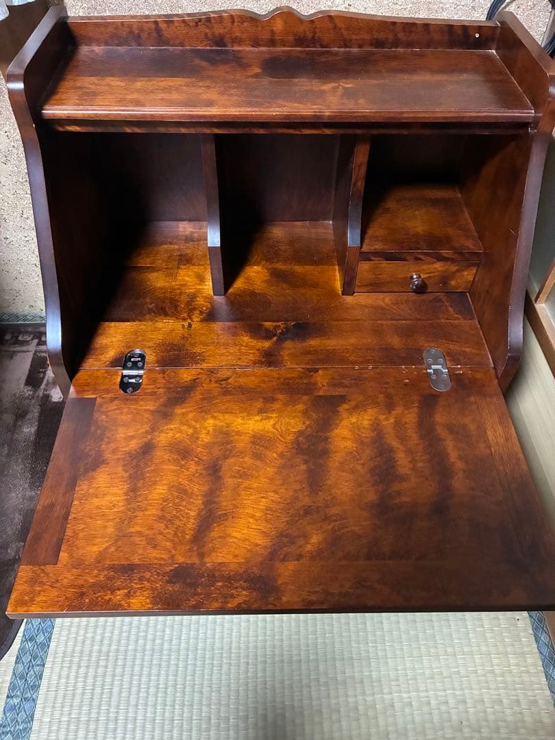 ライティングビューロー　文机　えぞインテリア　アンティーク家具