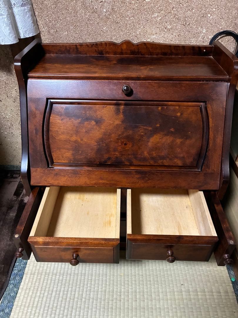 ライティングビューロー　文机　えぞインテリア　アンティーク家具