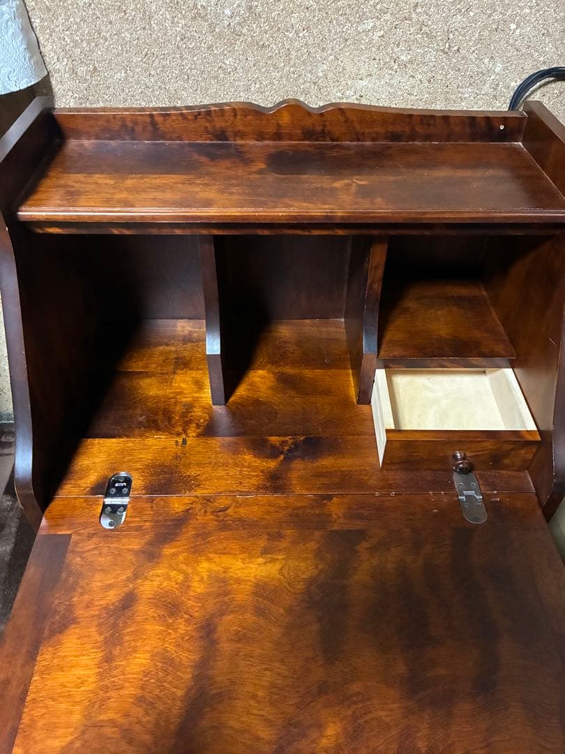 ライティングビューロー　文机　えぞインテリア　アンティーク家具