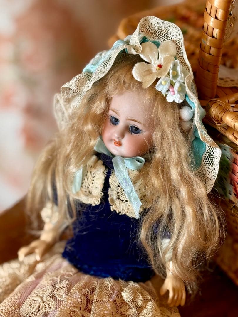 アンティーク　＊シモンハルビック＊　1号　21cm ドール　ミニョネット　ドール