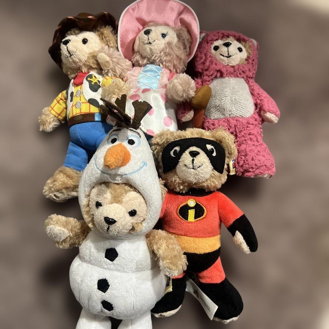 香港ディズニー ダッフィー シェリーメイ ピクサー ぬいぐるみキー