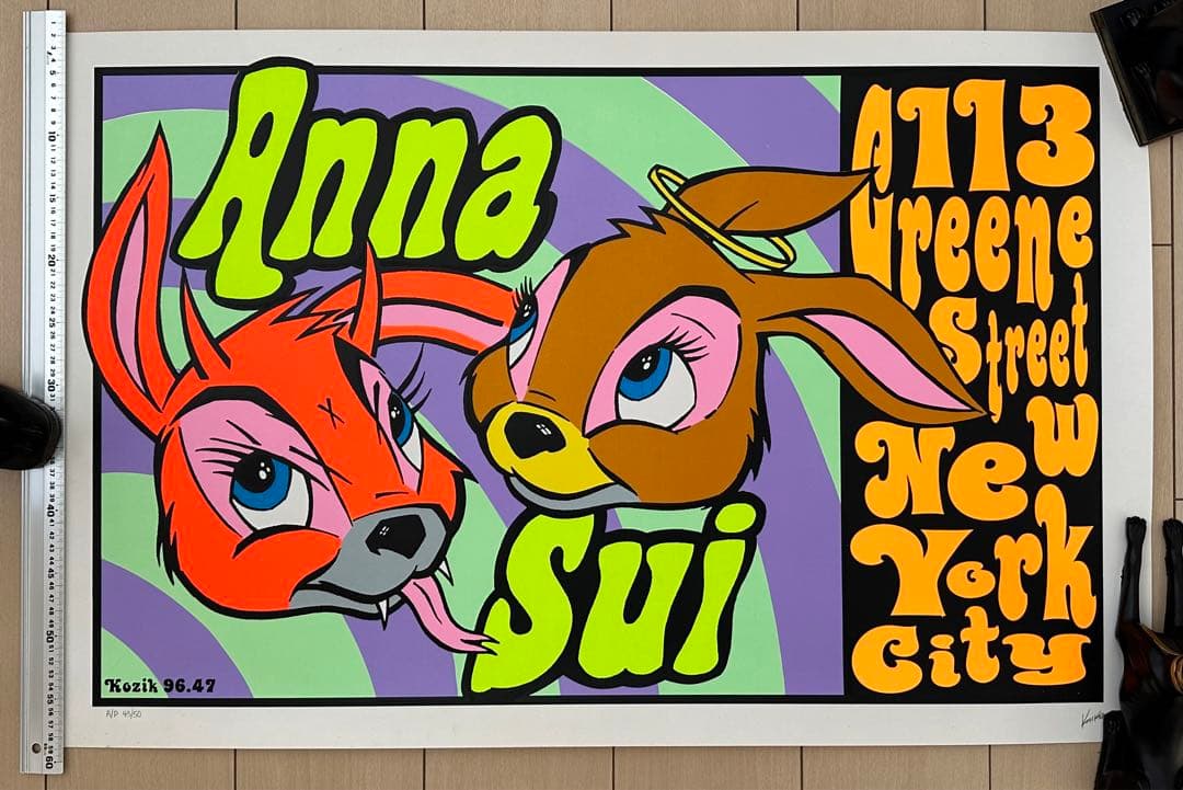 Frank Kozik / ANNA SUI シルクスクリーンポスター - メルカリ