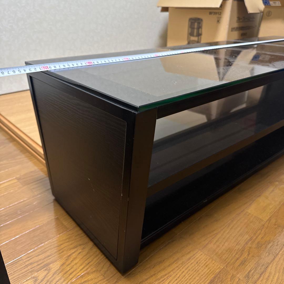 テレビ台 ガラス　ブラック　120cm