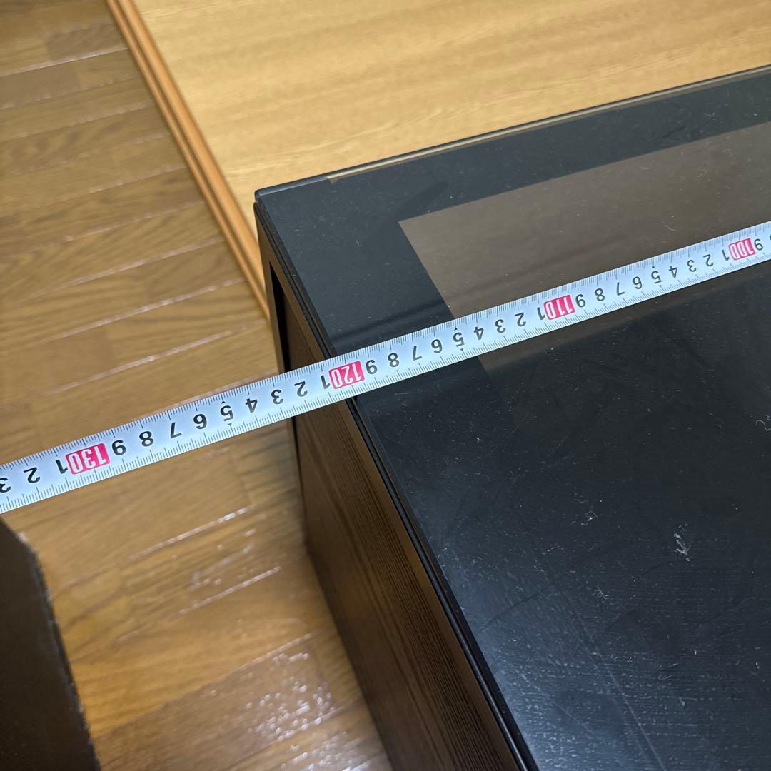 テレビ台 ガラス　ブラック　120cm
