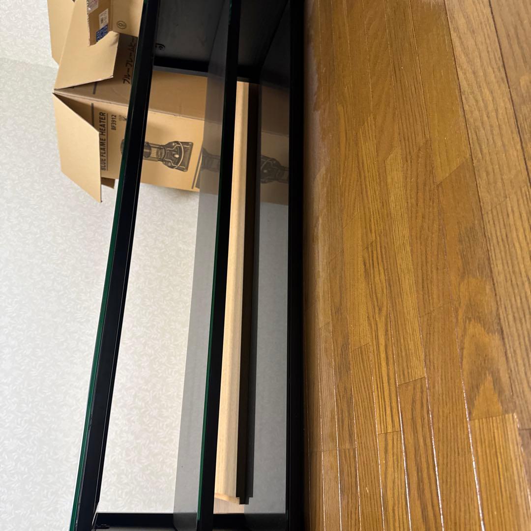 テレビ台 ガラス　ブラック　120cm