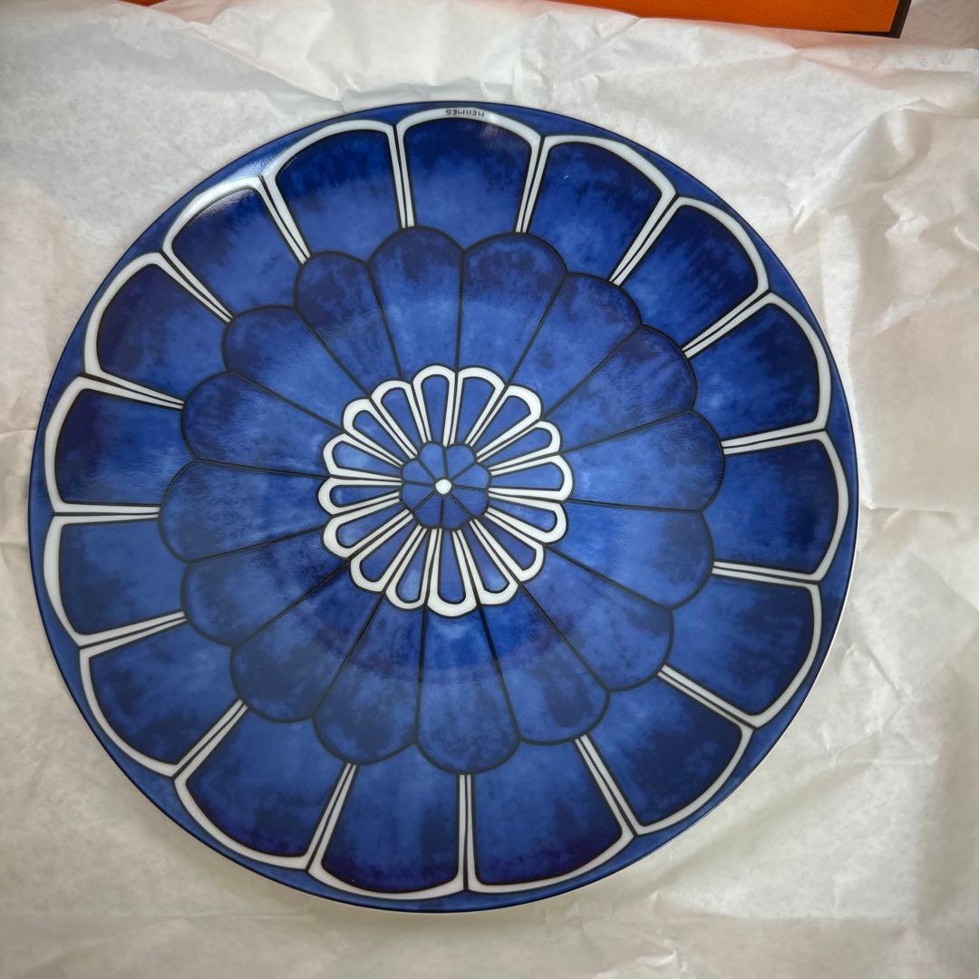 HERMES　エルメス　ブルーダイユール プレート