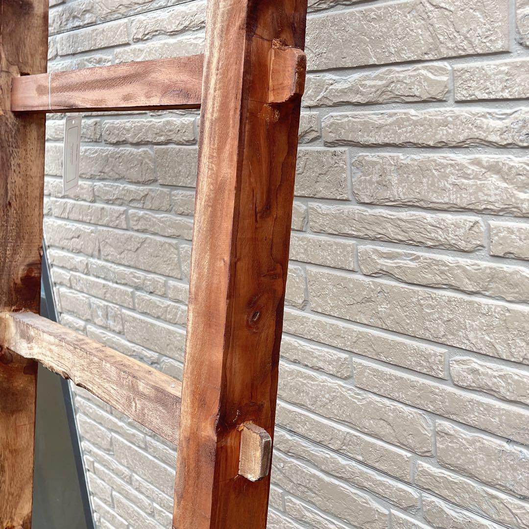 ①木製 梯子 ハシゴ インテリア 輸入家具