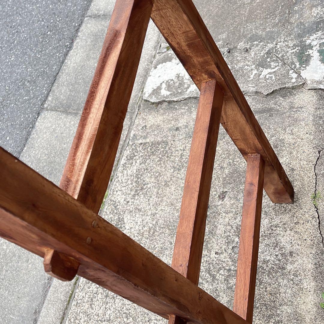 ①木製 梯子 ハシゴ インテリア 輸入家具